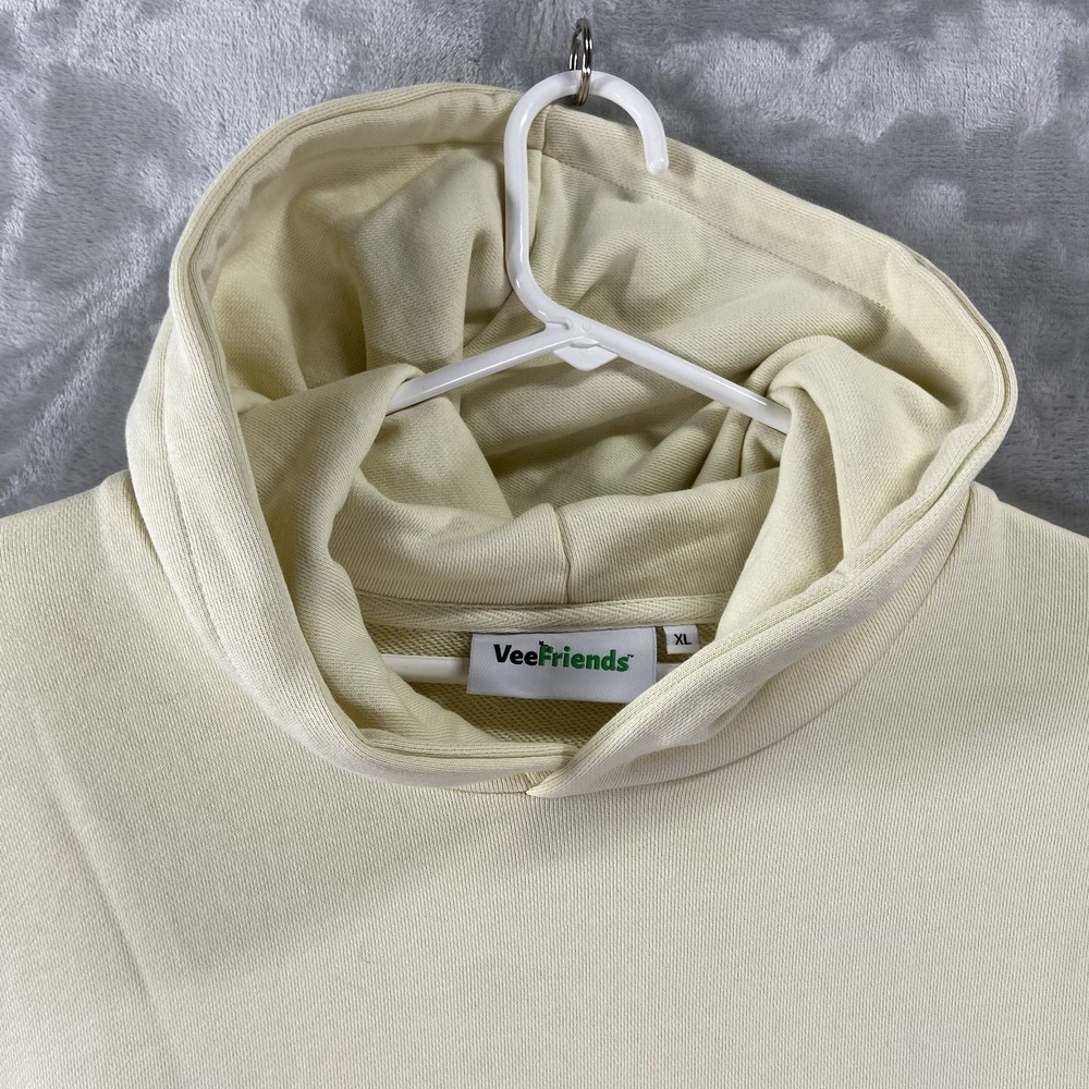 VeeFriends Hoodie men's XL Pullover Sweatshirt Graphic Logo Gary Vee Beige Tan - Picture 5 of 16